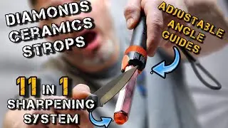 Fully Loaded Adjustable Angle Guided SHARPAL 11 in 1 Sharpening System Has Everything You Need