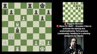 Tal's Tactical Magic! A Brutal Attack Ends in a Beautiful Checkmate! #chess