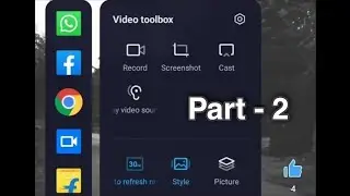 Part 2... New Video Tool box Not showing in Mi | Miui 13 Sidebar | Smart tool box | edge slider miui