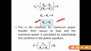 Maximum Power Transfer Theorem in DC Circuits || Procedure || Example
