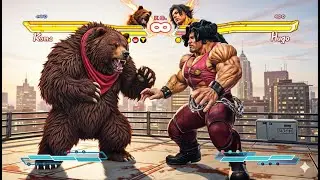 Street Fighter X Tekken | KUMA & STEVE VS HUGO & POISON (Hardest) - Street Fighter X Tekken
