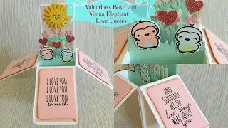 Valentine Card ~ Mama Elephant Love Quotes