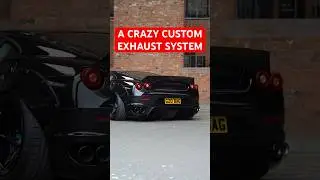 Building a Crazy Exhaust System on a Liberty Walk Ferrari F430😱 #shorts