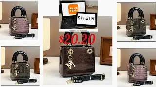 FIDM WOMEN'S GRADIENT COLOR GRADIENT & CROCODILE-TEXTURED HANDBAG WITH REMOVABLE STRAP, GOLDEN-TONE