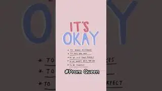It's okay to be yourself/ prom Queen #dancewithpassion