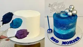 Galaxy Cake Tutorial | Easy Cake Decorating Ideas