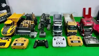 RC #4 R/C truck konstruksi, dump truck huina, truck trailer, truk molen, excavator, rc loader huina
