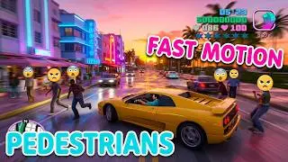 Grand Theft Auto: Vice City - Crazy Pedestrians (Fast-Motion)