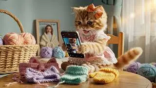 Stitching Dreams: How a Kitten and Grandmama Built a Knitting Legacy