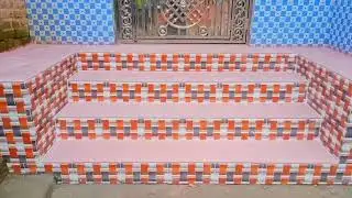 গ্রামের বাড়িতে বাহিরে টাইলসের ডিজাইন /wall tile fitting out door in Bangladesh #tileshop #outdoors