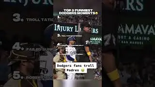 TOP 5 FUNNIEST DODGERS MOMENTS🤣 #dodgers #mlb #baseball #top5 #sports