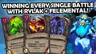 SPICY PRETZEL MUSTARD With RYLAK And FELEMENTALS! | Hearthstone Battlegrounds