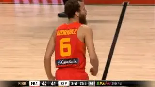 Amazing dunk by Rudy Fernandez - #Spain2014