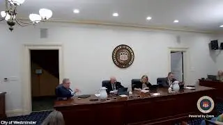 City of Westminster Mayor and Common Council Meeting - Monday, January 12, 2026, at 7:00 p.m.