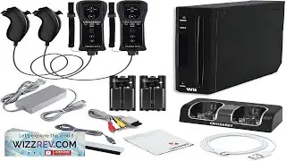 Nintendo Wii Console Bundle Black With Wii Console Black 2 Remotes