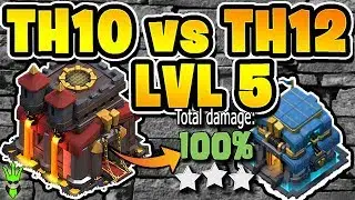 TH10 3 STARRING TH12 LEVEL 5!! - TH10 Push to 6k! - 