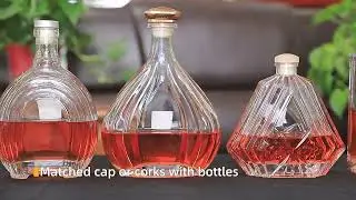 unique design Irregular OEM or ODM glass bottle for vodka,whiskey,rum,gin #bottle #empty bottle