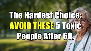 The Hardest Choice: 5 Toxic People To Avoid After 60 (Especially If They're Family)