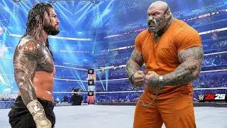 WWE 2K24 - Roman Reigns vs Omos