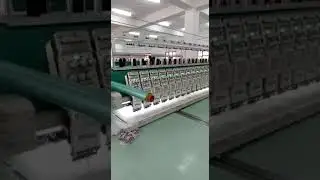 Richpeace Computerized Embroidery Machine model 658 in production in customer factory