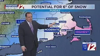 WPRI 12 Weather Forecast for 1/29/22:  Cold and dry through Saturday; watching for snow and wind Sun