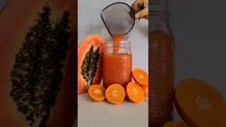 Drink this juice to improve digestion, papaya juice #juicing #healing #recipe