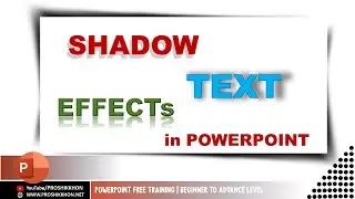 How to Create PowerPoint shadow effect ┇ PowerPoint Shadow Text ┇ Proshikkhon
