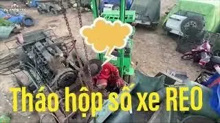 REO M543A2 Th&aacute;o hộp số ch&iacute;nh v&agrave; hộp số phụ  1968 Wrecker, 5 tấn, 6x6 w   tời