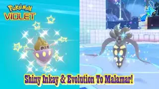 ✨Pok&eacute;mon Violet: SHINY INKAY + EVOLUTION TO MALAMAR!✨