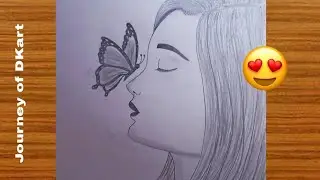 How to draw easy Girl drawing (journey of DKart)