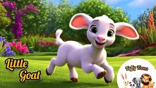 Little Goat Rhyme for Kids | Jump, Run, Climb & Sing | Fun Animal Song by TaffyToons #rhymes #goat