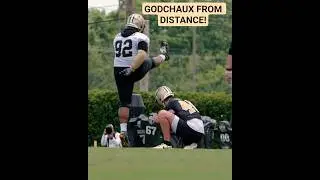 Davon Godchaux 🦵🏿 FG Attempt #saints #nfl #shorts