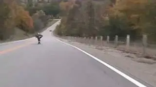 60mph 98kph on a Longboard Bombing Big Black