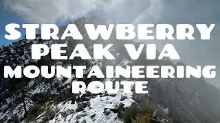 Strawberry Peak via Mountaineering Route // The Only Scramble in the Angeles Forest