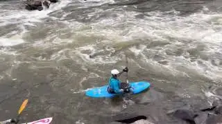 Little Falls of the Potomac - Forgot my skirt and PFD....3.1 ft ish.