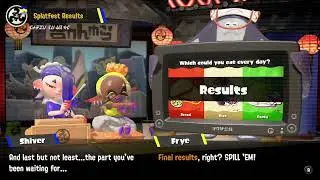 Splatoon 3: Splatfest Results are in between Team Bread vs Team Rice vs Team Pasta