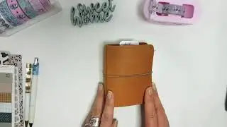 Micro TN Travellers Notebook Foxy Fix Planner minimalistic Set Up flip through