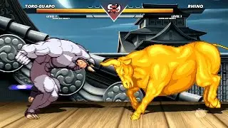 TORO GUAPO vs RHINO - Highest Level Amazing Fight!