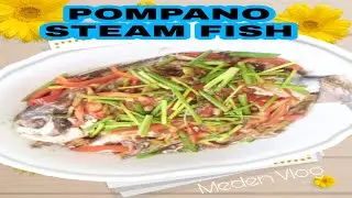 STEAMED POMPANO FISH #shorts | Meden Vlog
