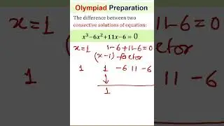 Mastering Cubic Equation | Algebra | Math Olympiad Preparation