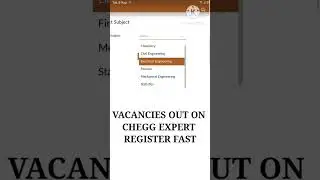 📢 VACANCIES OUT ON CHEGG EXPERT | CHEGG EXPERT AVAILABLE VACANCIES IN AUGUST 2025#EARN#CHEGG EXPERT 
