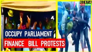 Kenyans ARRESTED in Nairobi CBD during Occupy Parliament Finance Bill protests