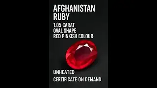 Unheated Afghanistan Ruby &ndash; 1.05 Carat | Natural Red Pinkish Oval Gemstone
