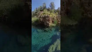 Fossilsprings Bob bear trail beautiful waterfall in Arizona.