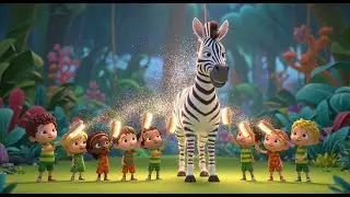 Zebra Song &ndash; Count the Stripes! | Fun Animal Nursery Rhyme for Kids | Counting Adventure