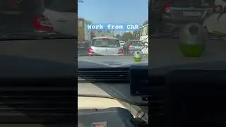 Work from car #wfh #smart #technology #techno #ai #chatgpt #motivation #quotes #attitude #help #road