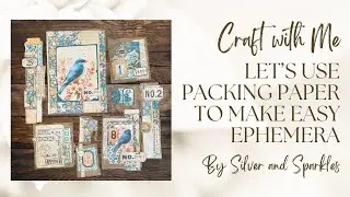 Let's use up all that Packing Paper!&nbsp; Easy&nbsp;Junk&nbsp;Journal&nbsp;Ephemera! #junkjournal