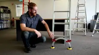 Indalex Pro Series Aluminium Extension Ladders with Automatic Arc Leveller