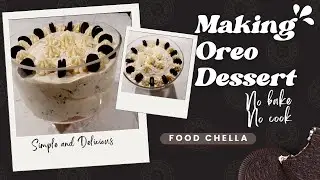 Oreo Dessert Recipes | Cookie and Cream Dessert | Make ahead gelatin-free  dessert by @FoodChella