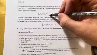 4.2 - Antiderivatives: Substitution (Part 1)